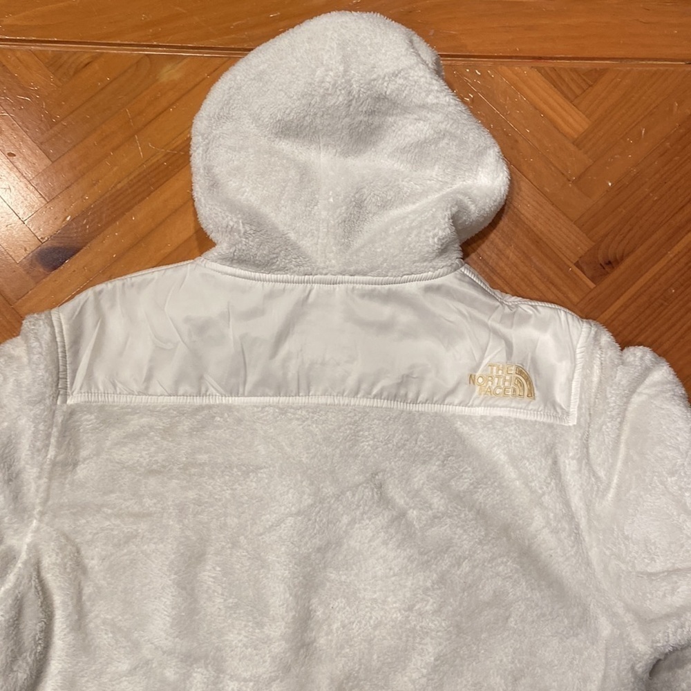 Womens The North Face White Jacket w/ Cream Logo Accents in Size S [EXCELLENT] - Picture 5 of 5